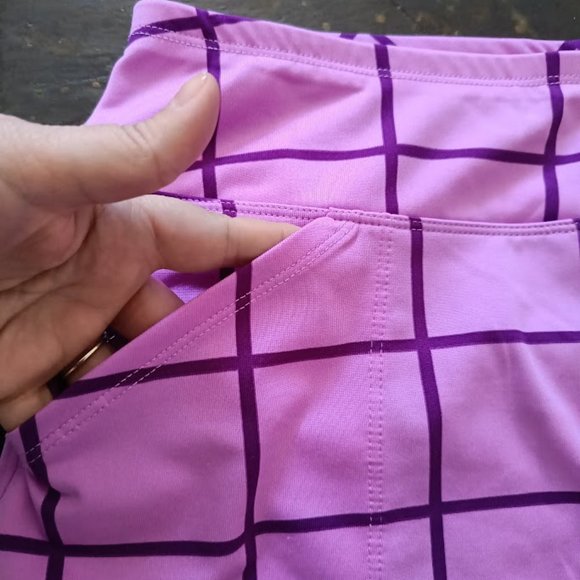 M🏌JOFIT Women’s Golf Tennis Pickleball Skort Purple Check - Picture 6 of 9